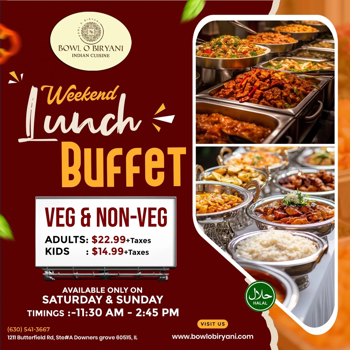 Weekend Lunch Buffet Extravaganza